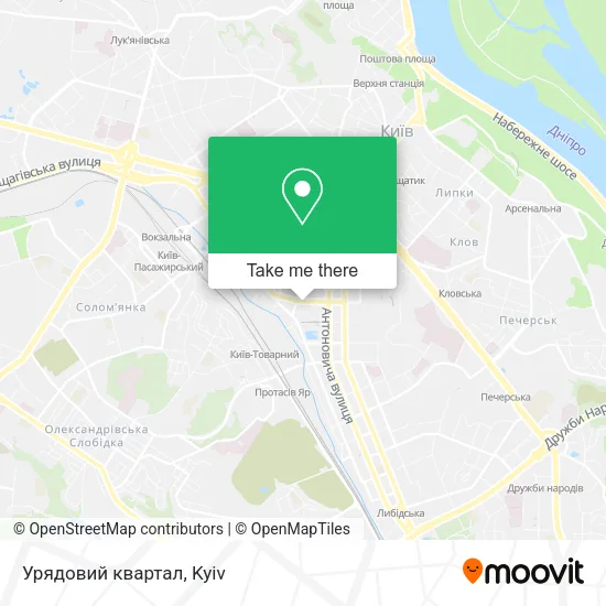 Карта Урядовий квартал
