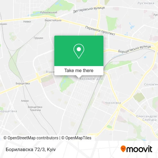 Карта Борилавска 72/3