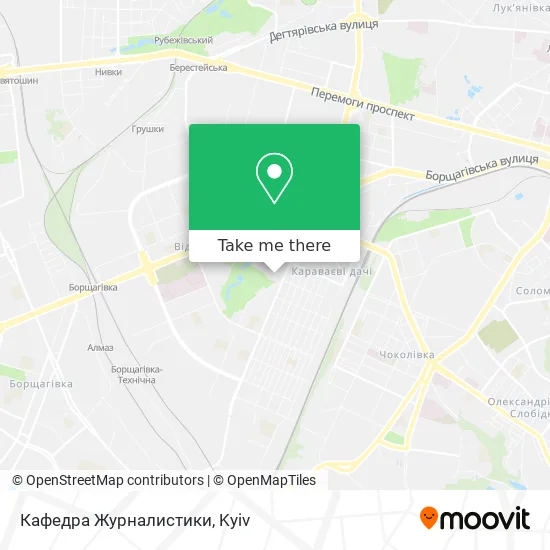 Карта Кафедра Журналистики