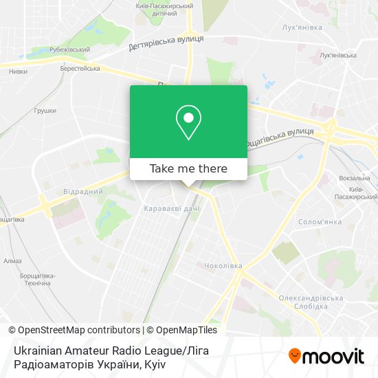 Карта Ukrainian Amateur Radio League / Ліга Радіоаматорів України