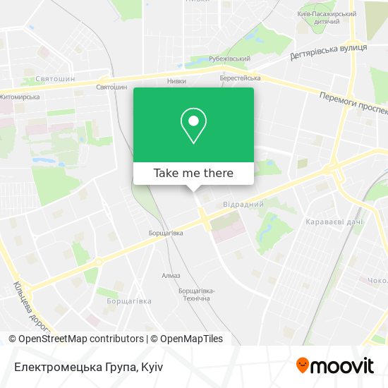 Електромецька Група map
