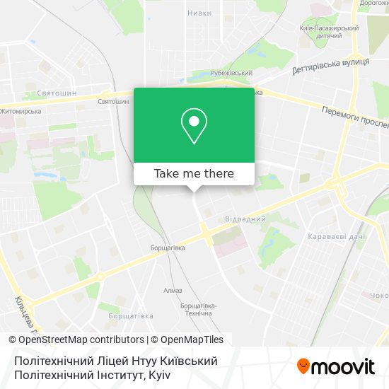 Карта Політехнічний Ліцей Нтуу Київський Політехнічний Інститут