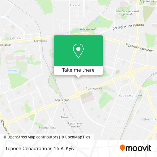 Героев Севастополя 15 А map