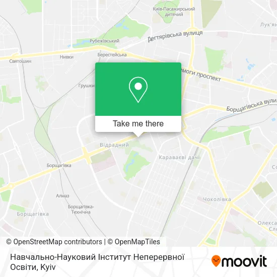Карта Навчально-Науковий Інститут Неперервної Освіти