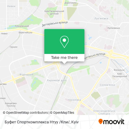 Буфет Спорткомплекса Нтуу /Кпи/ map