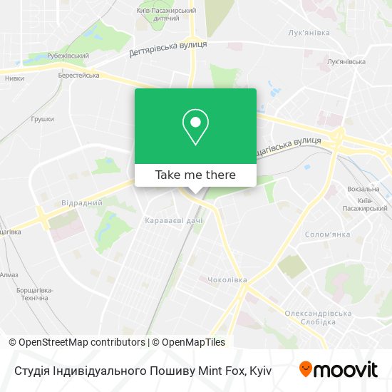 Студія Індивідуального Пошиву Mint Fox map