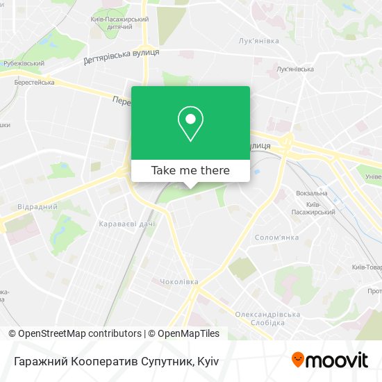 Гаражний Кооператив Супутник map