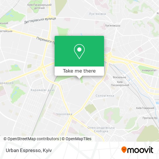 Urban Espresso map