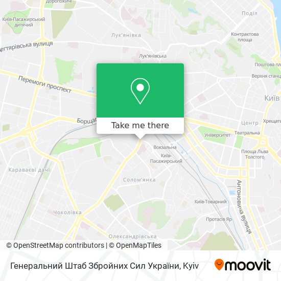 Генеральний Штаб Збройних Сил України map