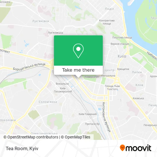 Карта Tea Room