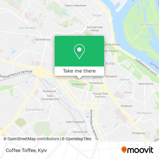 Карта Coffee Toffee