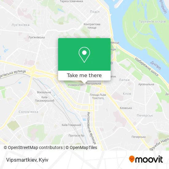 Карта Vipsmartkiev