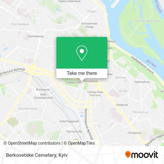Карта Berkovetske Cemetery