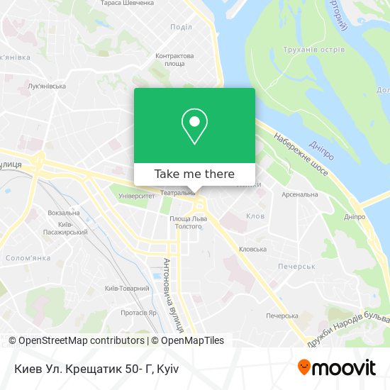 Киев Ул. Крещатик 50- Г map