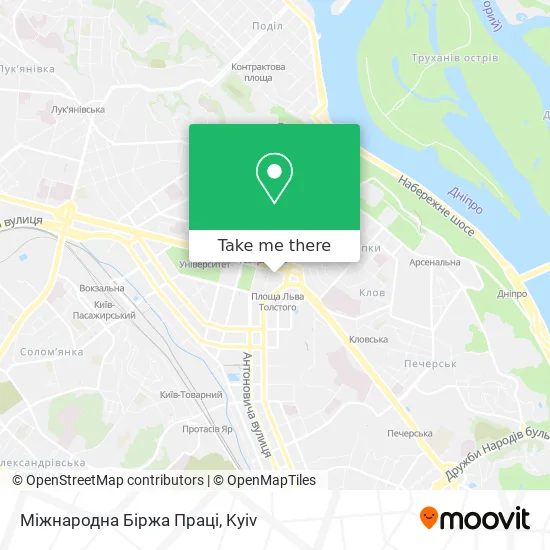 Карта Міжнародна Біржа Праці