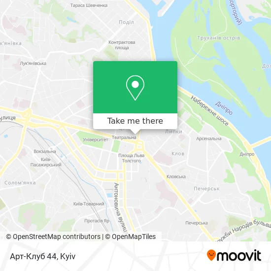 Карта Арт-Клуб 44