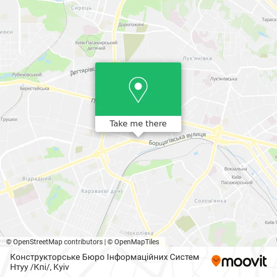 Карта Конструкторське Бюро Інформаційних Систем Нтуу /Кпі/