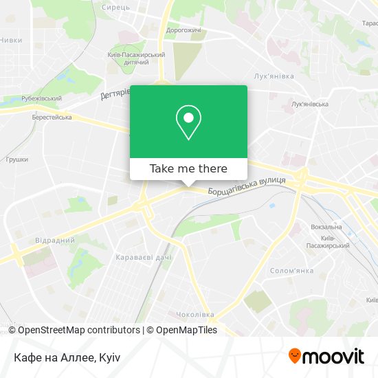 Кафе на Аллее map