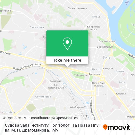 Судова Зала Інституту Політології Та Права Нпу Ім. М. П. Драгоманова map