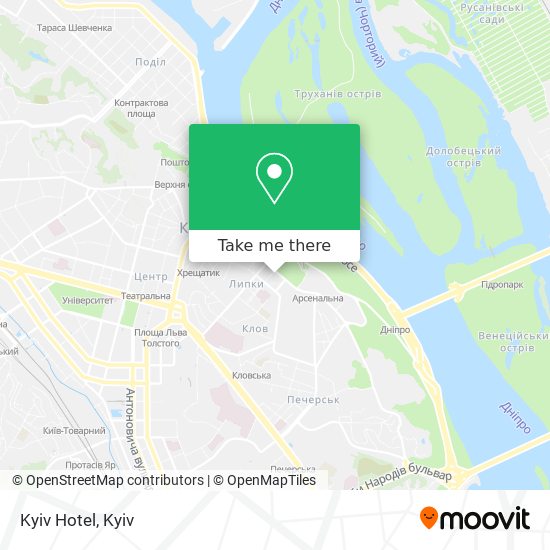 Kyiv Hotel map