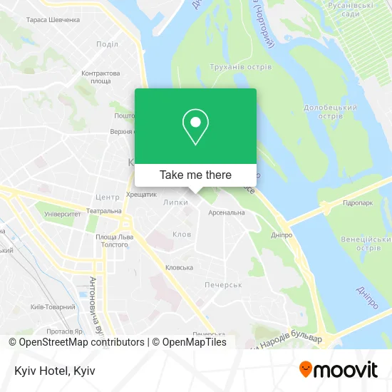 Карта Kyiv Hotel