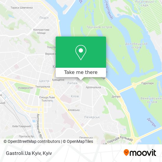 Gastroli.Ua Kyiv map