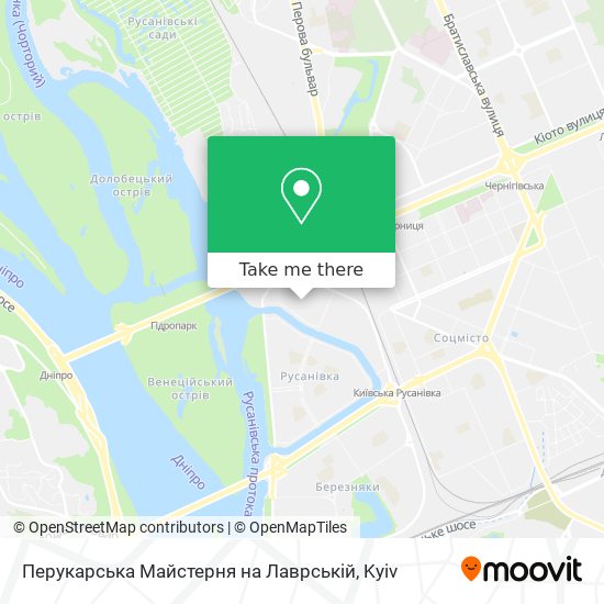 Карта Перукарська Майстерня на Лаврській