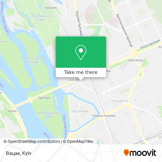 Вацак map