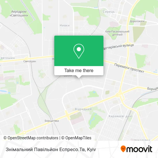 Карта Знімальний Павільйон Еспресо.Тв