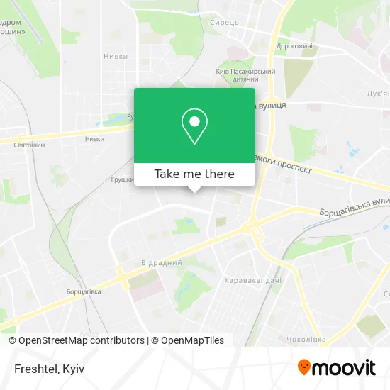 Карта Freshtel