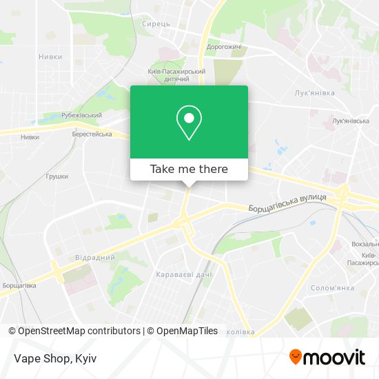 Vape Shop map