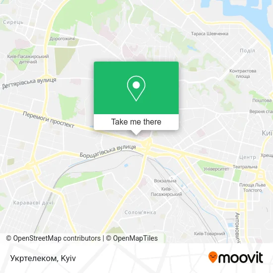 Карта Укртелеком