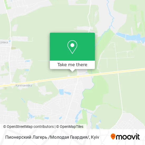 Карта Пионерский Лагерь /Молодая Гвардия/