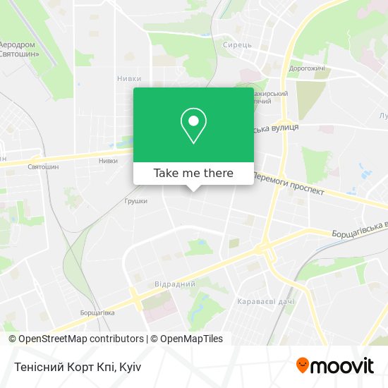 Тенісний Корт Кпі map