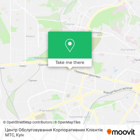 Центр Обслуговування Корпоративних Клієнтів МТС map