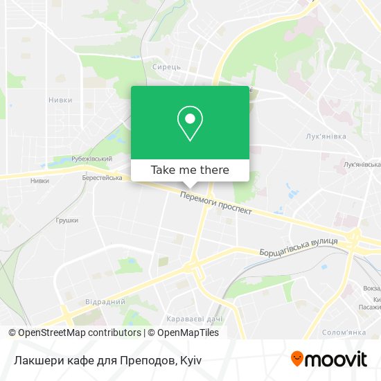 Лакшери кафе для Преподов map