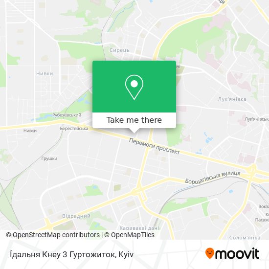 Їдальня Кнеу 3 Гуртожиток map