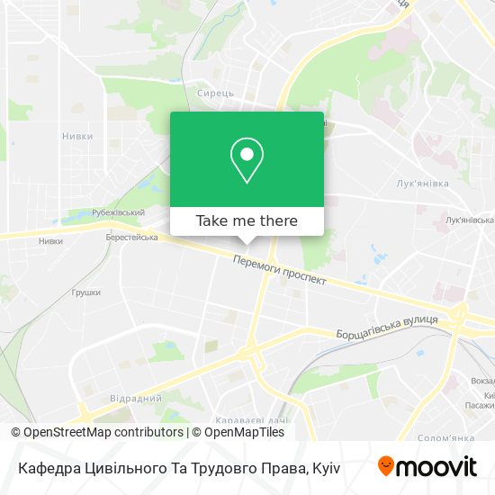 Кафедра Цивiльного Та Трудовго Права map