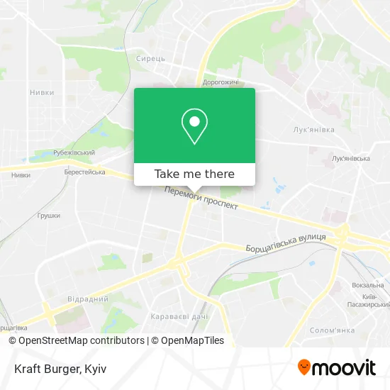 Карта Kraft Burger