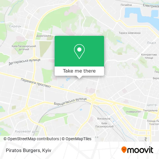Карта Piratos Burgers