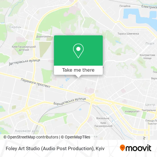 Карта Foley Art Studio (Audio Post Production)