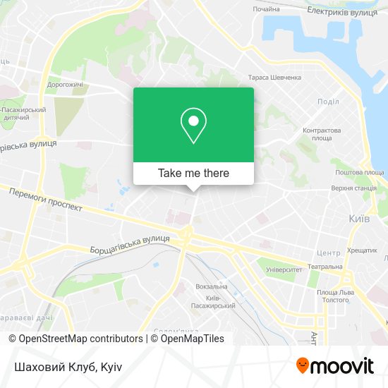 Карта Шаховий Клуб