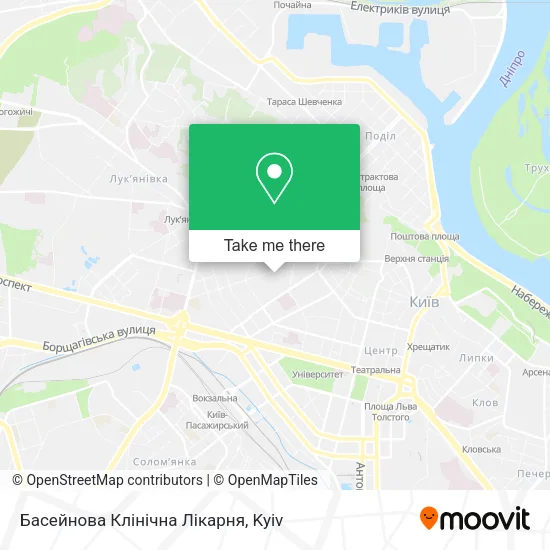 Басейнова Клінічна Лікарня map