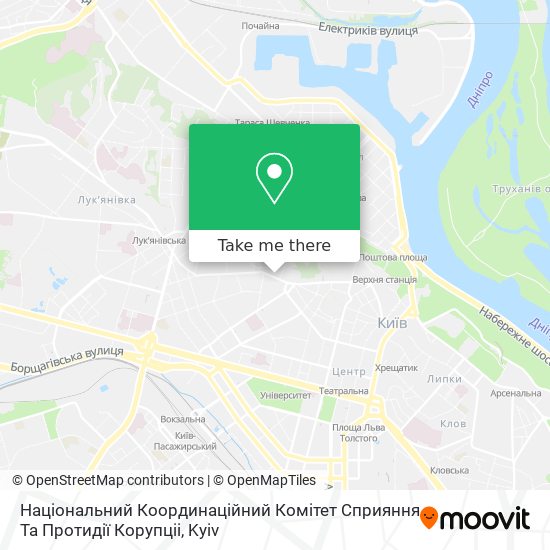 Національний Координаційний Комітет Сприяння Та Протидії Корупціі map