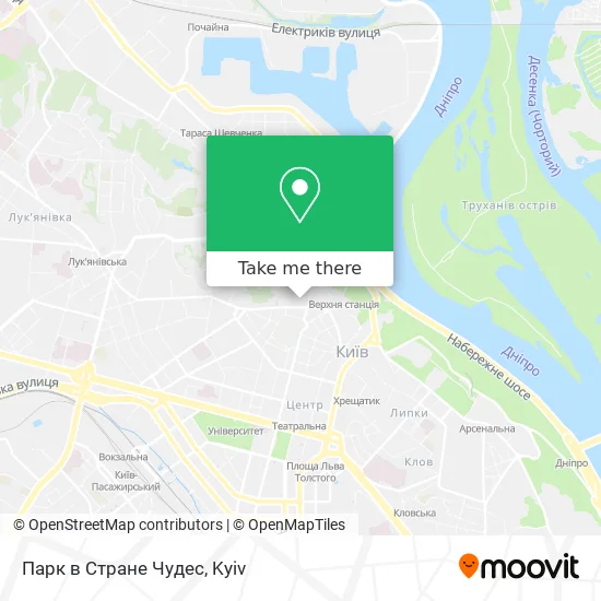 Карта Парк в Стране Чудес