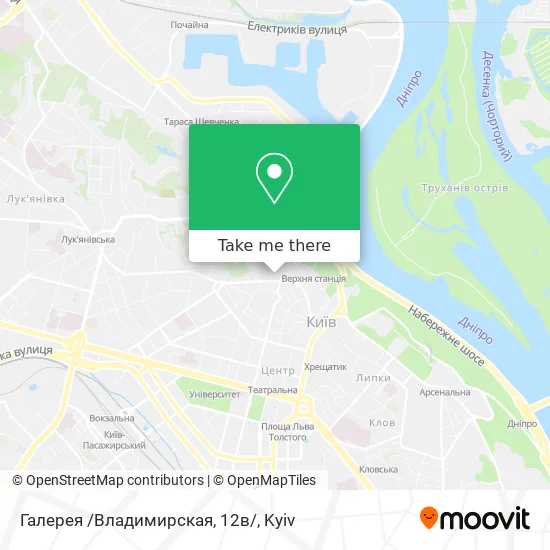 Карта Галерея /Владимирская, 12в/