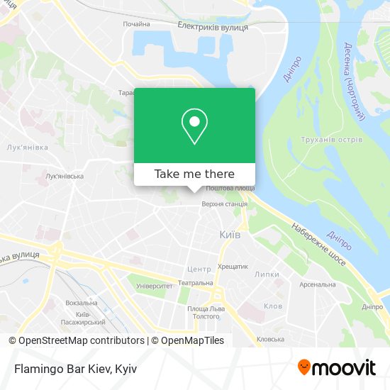 Карта Flamingo Bar Kiev