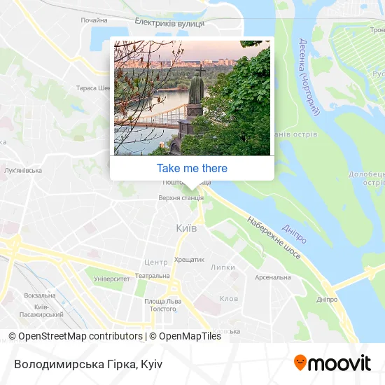 Карта Володимирська Гірка