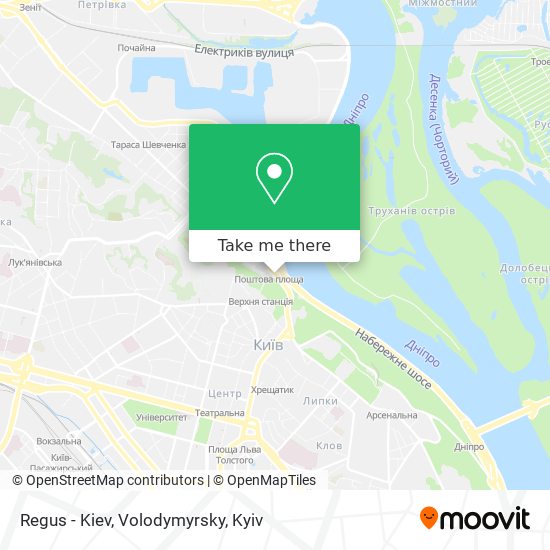 Regus - Kiev, Volodymyrsky map