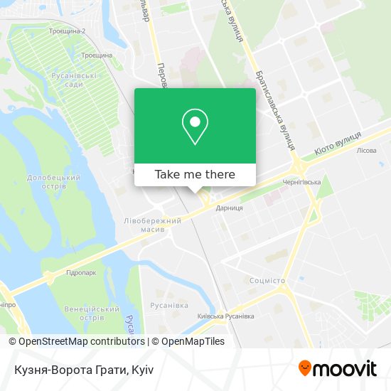 Карта Кузня-Ворота Грати